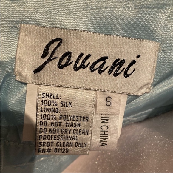 Jovani Evening Gown with Deep Plunge Neckline and Open Back - Picture 4 of 5